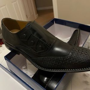 Mens Black Dress shoes size 14 Brand Giorgio Brutini